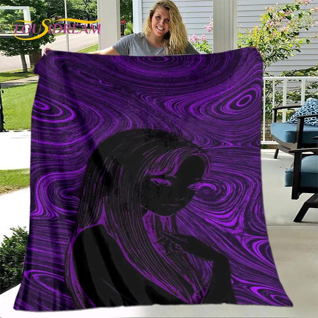 Junji Ito Tomie Kawakami Ghost Soft Plush Blanket,Flannel Blanket Throw Blanket for Living Room Bedroom Bed Sofa Picnic Cover
