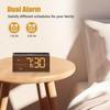 2025 Wooden Digital Clock: Multifunctional Snooze, Large Screen Display, Summer Time Alarm Clock.