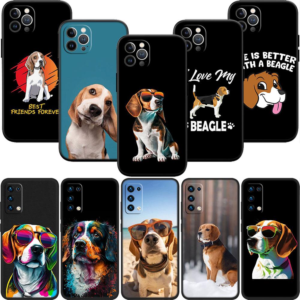 LO14 Beagle Dog Soft Shell Phone Case for Redmi Note 10 11 12 Pro Max 10S 10C 10T 11A 11S 12S 12C