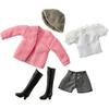 Takara Tomy Licca-chan Dress LW-15 Fluffy Sweet Look Dress Up Playhouse Toy for 3 Years and Up