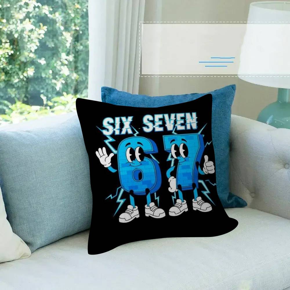 Cartoon Sechs Sieben Kissen Kissenbezug Kissenbezug Wohnzimmer Sofa Heimdeko Individuell