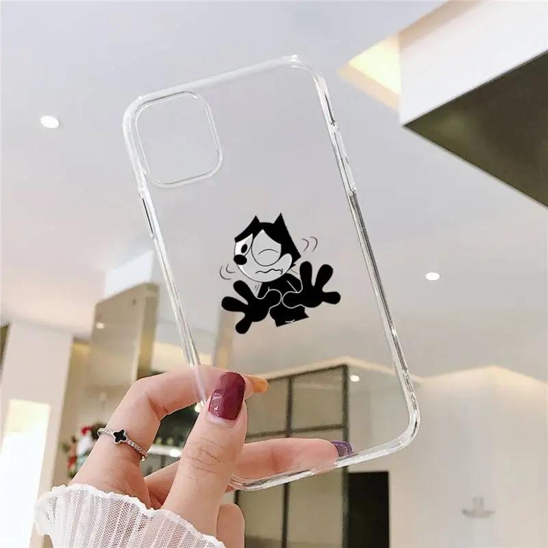 RUICHI Cartoon-Felixs-the-Cats MG Phone Case For Samsung GalaxyS20 S21 S30 FE Lite Plus A21 A51S Note20 Transparent Shell