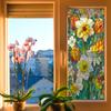 Laser-printed Vibrant Floral Designs Adorn Home Glass Doors and Windows with Electrostatic Stickers