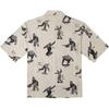 Vans X Asian Artist Collection Logo Print Fashion Polo Shirt Unisex Tops Oatmeal VN000J2XDGG