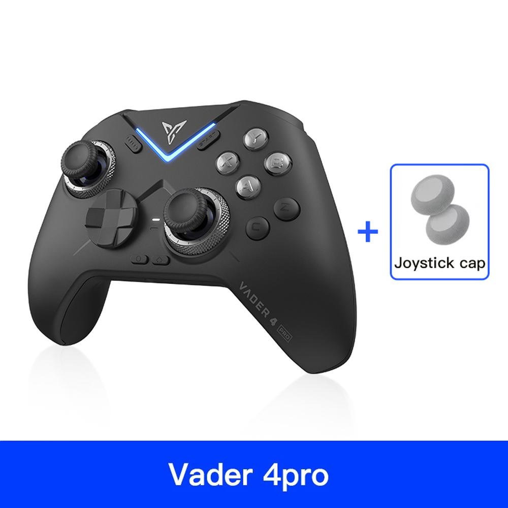 

Прочный и безопасный игровой контроллер Flydigi Vader 4 Pro с регулируемым джойстиком, регулируемым сопротивлением, вибрационными триггерами, мультиподключением