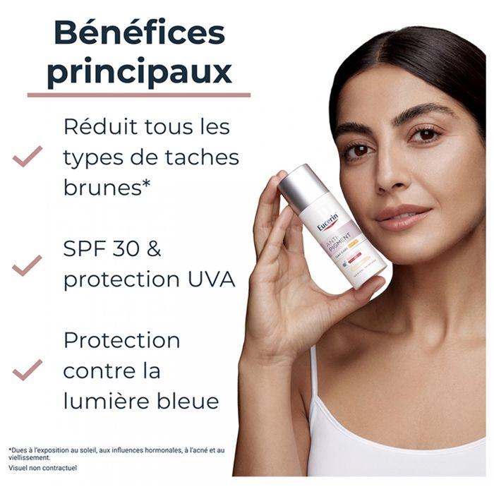 Soin de jour - Eucerin - Anti Pigment Teinte Light - SPF30 - 50 ml - Crème sans parfum