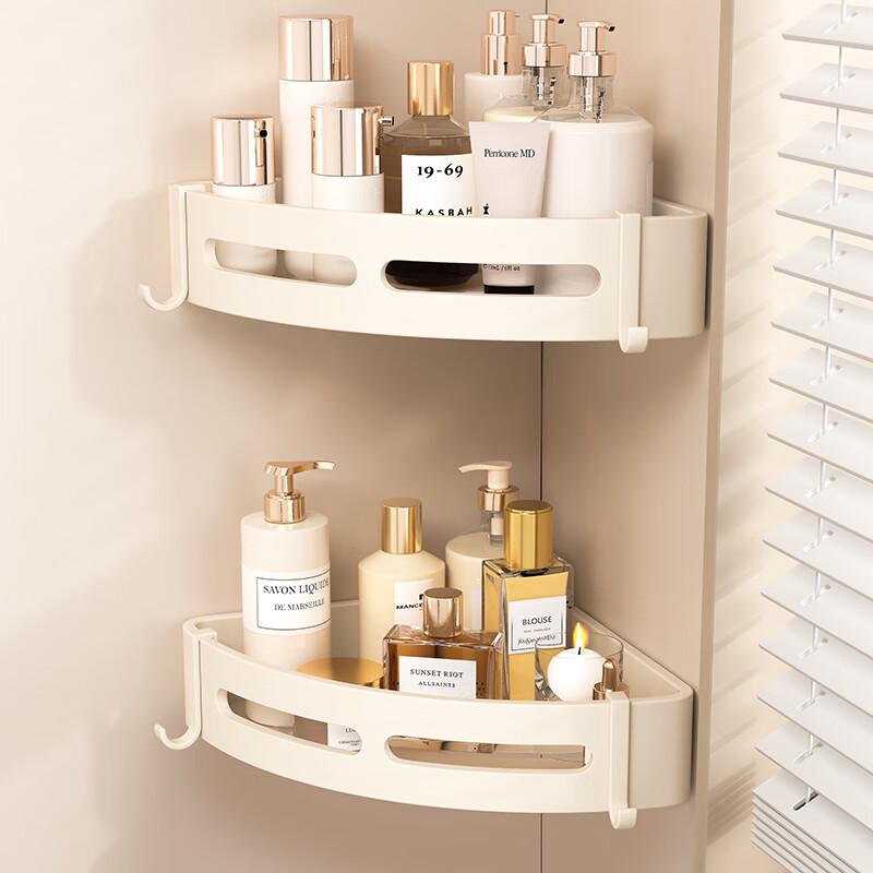 Mr. Tiger No-Drill Wall-Mounted Bathroom Corner Shelf