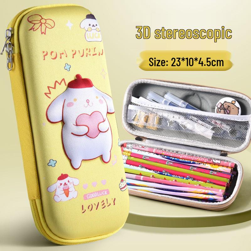 Large 3D Cartoon Pencil Case for Primary School Students