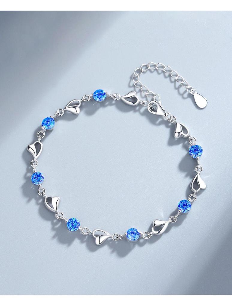 Ocean Heart Women's Bracelet - Luxurious, Simple Design, Sweet & Fresh Gift for Girlfriends