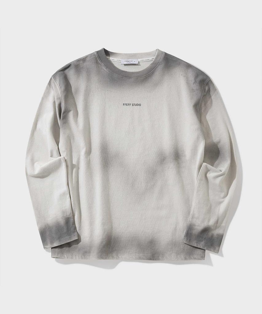 FFEFF STUDIO Vintage Washed Named Long Sleeve T-Shirt (Ivory)