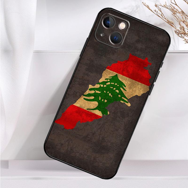 Lebanon Flag Map Case For iPhone 14 13 12 11 16 15 Pro Max Mini Cover X XR XS 8 7 14 16 15 Plus Accessories