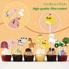 27 PCS Farm Animal Cake Decorations Party Decorations for Birthday Parties, Livestock Farm Cartoon Coasters Party Supplies
