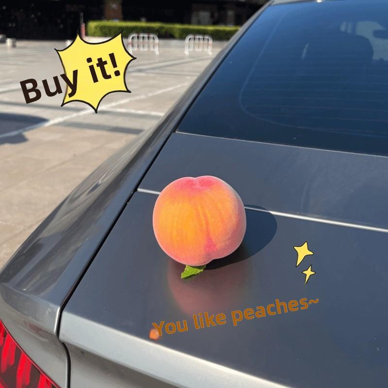 Simulation Apple Fruit Car Ornaments Car Center Console Safety Ornaments Interior and Exterior Christmas Ornaments