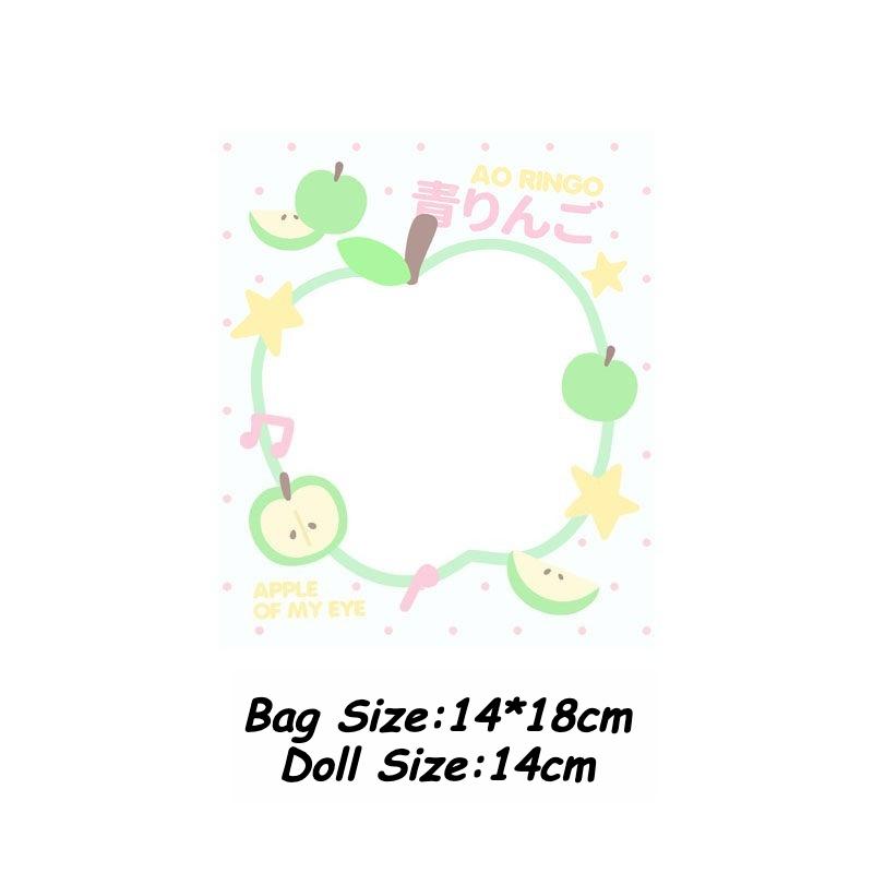 Kawaii Toast Doll Bags for Girls Toys Storage Pink Strawberry Cake Bag 13cm Doll Storage Bags Japan Style New Arrival Wholesales