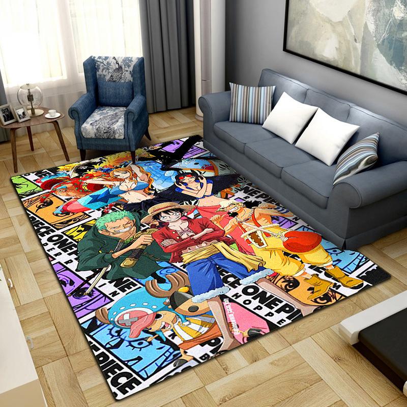 

One Piece Anime Washable Non-Slip Rug Carpet Larget Floor Mat Bedroom Home Decor LXR148 60x90cm