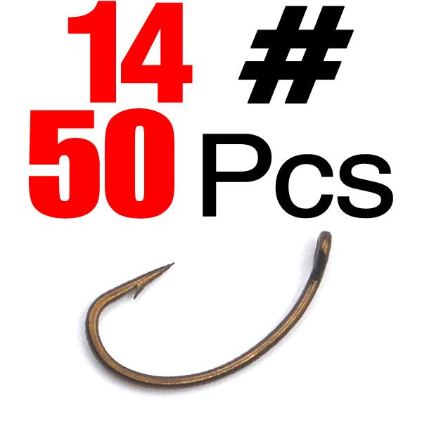 MNFT 50pcs Fly Fishing Hooks Dry Fly Tying Hook High Carbon Steel Fishing Tying Jig Hook with Barbed for Nymph, Mosquito 8#-14#
