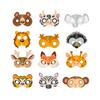 Bosvriend Kinderfeest Masker 12 Stuks Set Kartonnen Dierengezicht Masker voor Verkleden Plezier Halloween Cosplay Feestartikelen