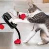 Interactive Cat Punching Bag Cat Boxing Toy with Springy Bobbing Action Dangling Boxing Gloves Punching Bag Play Gym
