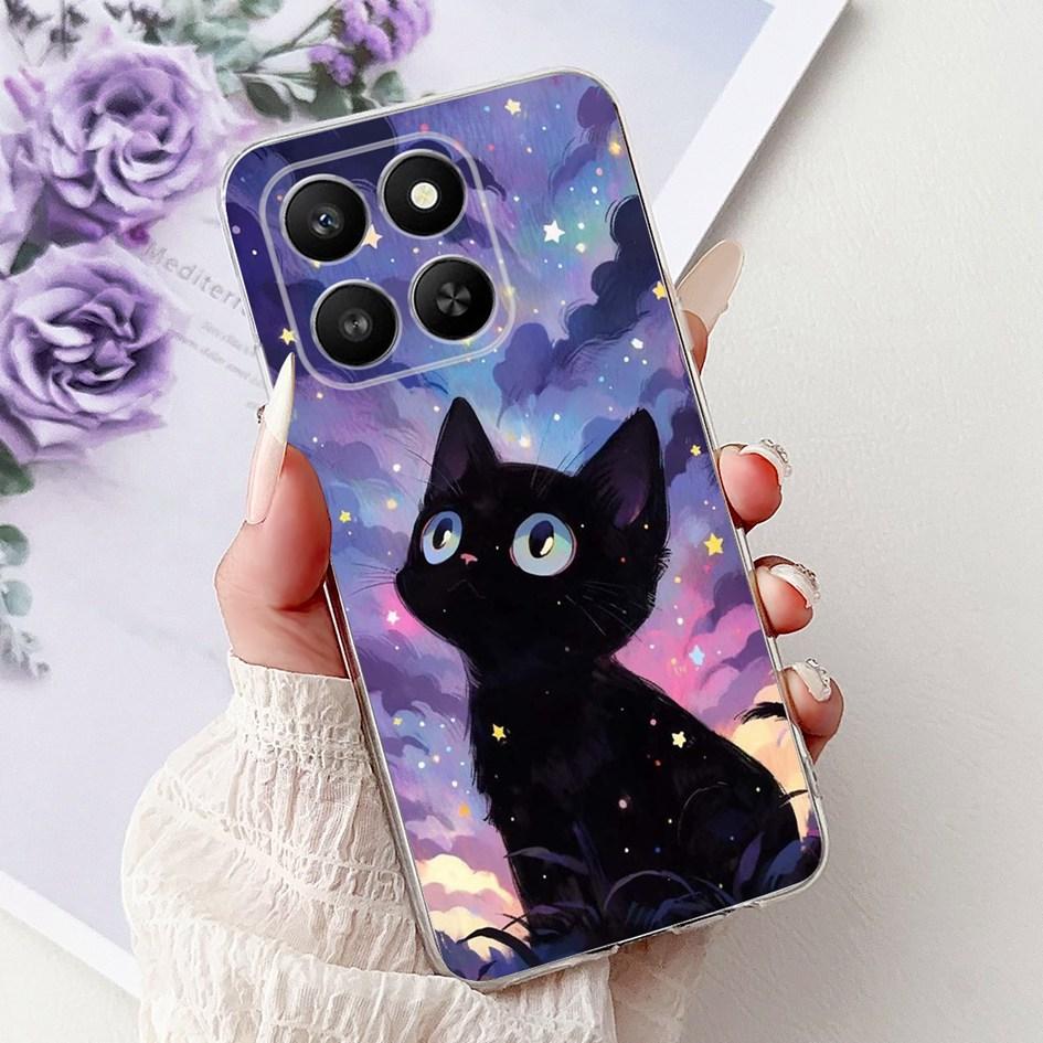 For Honor 400 Smart 2025 Case Fashion Bamboo Flower Soft Silicone Clear Bumper Protective Cover For Honor 400 Lite ABR-NX1 Funda