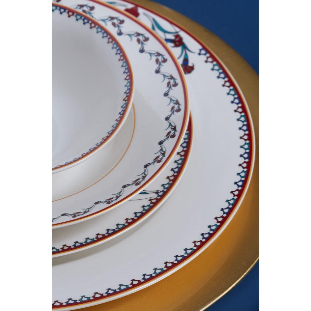 Nakka 24 Piece Porcelain Dinner Set For 6 People