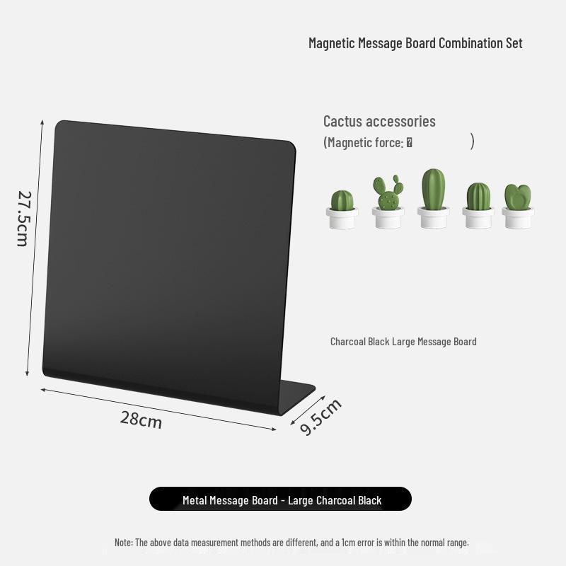 Magnetic Desktop Blackboard Memo Board - Erasable & Free-Standing for Office Use