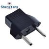 TZT Universal US To EU Plug USA To Euro Europe Travel Wall AC Power Charger Outlet Adapter Converter 2 Round Socket Input Pin