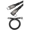 USB 4 Thunderbolt 4 Elbow USB Cable 40Gbps PD240W 5A 8K Type C Cable Data Transfer Fast Charging For M1 Macbook VR Oculus Quest