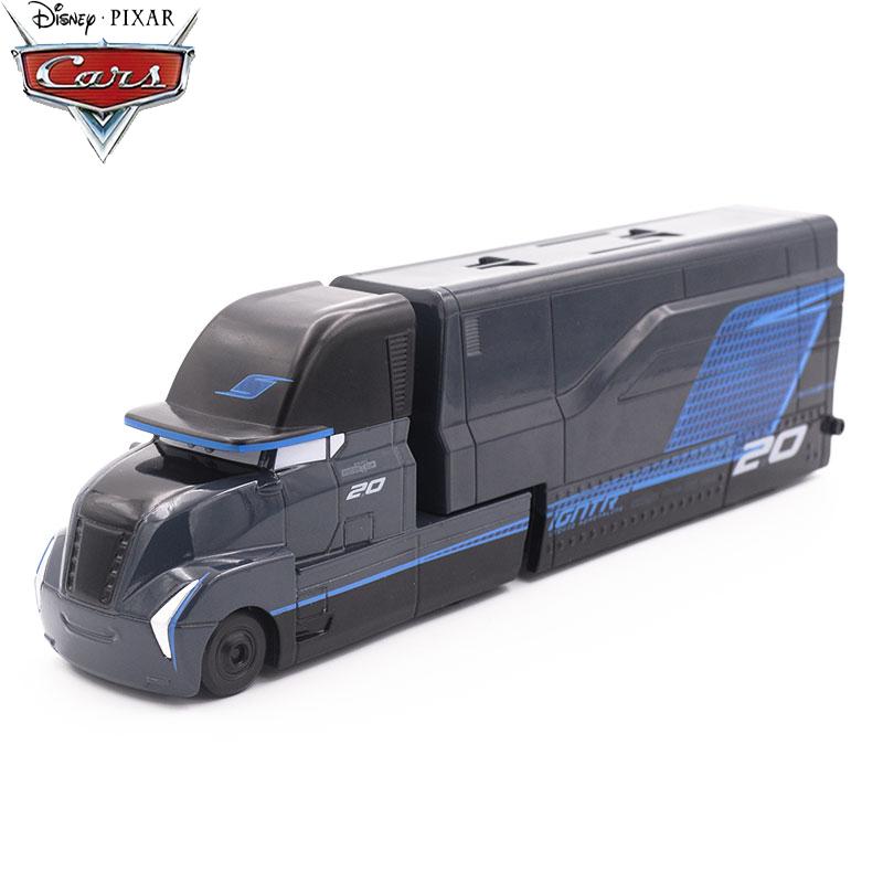 1:55 Disney Pixar Carros 3 Relâmpago McQueen Black storm Jackson Cruz Tio Mack Caminhão Série Carros de Liga Leve Brinquedos brinquedo de menino presente para criança