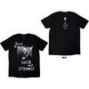 David Gilmour T-Shirt: Glück & Seltsam Porträt (Schwarz) (Rückendruck & Ex-Tour) OF