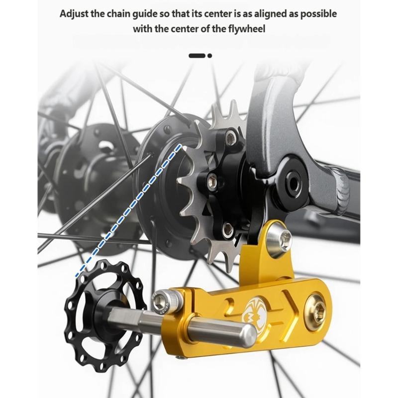 Bicycles Chain Guide Road Bike Adjustable Chainring Chain Stabilizers Durability Aluminun Alloys Bike Chain Guide