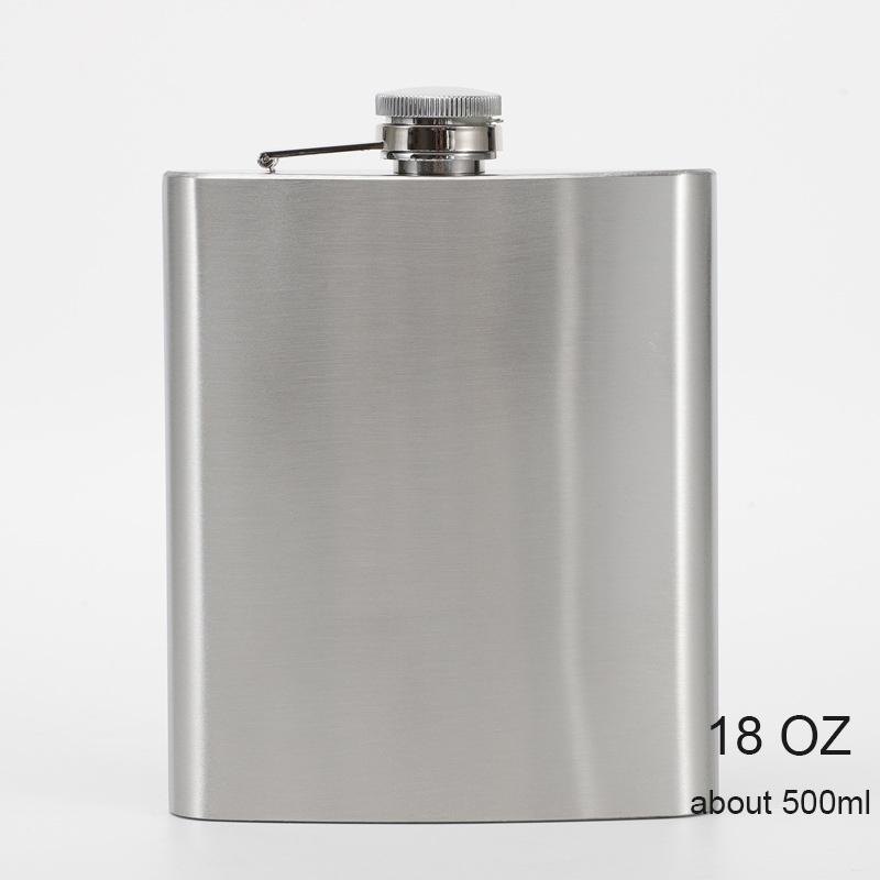 Portable Stainless Steel Hip Flask, Wine Bottle, Whisky Pot, Alcohol Container, Pocket, Leakproof Wine Bottle, Screw Cap