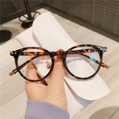 Computerbrillengestell Damen Herren Anti Blaulicht Rund Brillen Blockieren Brille Kleiner runder Rahmen Ins Myopie Brillengestell