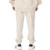 MLB Solid Color Straight Leg Cuffed Casual Pants Men bottoms Beige 3LWP00124-50BGL
