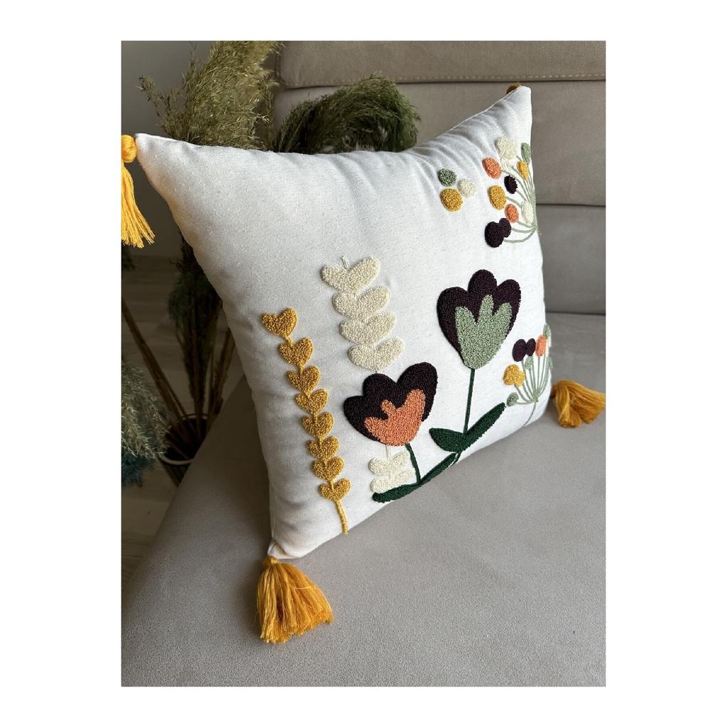 Starstalia Home Collection Punch Embroidered Throw Pillow Cover
