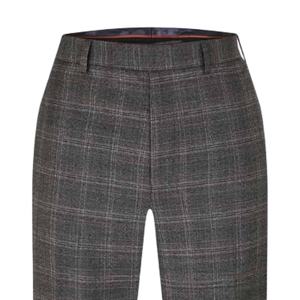 Ted Baker Mens Plaid Straight Trousers