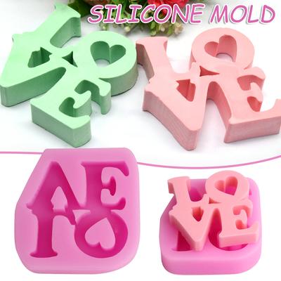 DIY Valentinstag Liebe-förmigen Kuchen Fondant Formen langlebige Antihaft-Gebäck-Form für Zucker Pudding