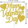 30/10Pcs Happy Valentines Day Cupcake Toppers Festival Cake Flag Valentine's Day Party Cake Decorations for Weddings Engagements