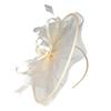 Retros Feather Mesh Hair Clip Handmade Elegant Hair Accessory For Women Wedding Party Retros Style Lightweight Decoration