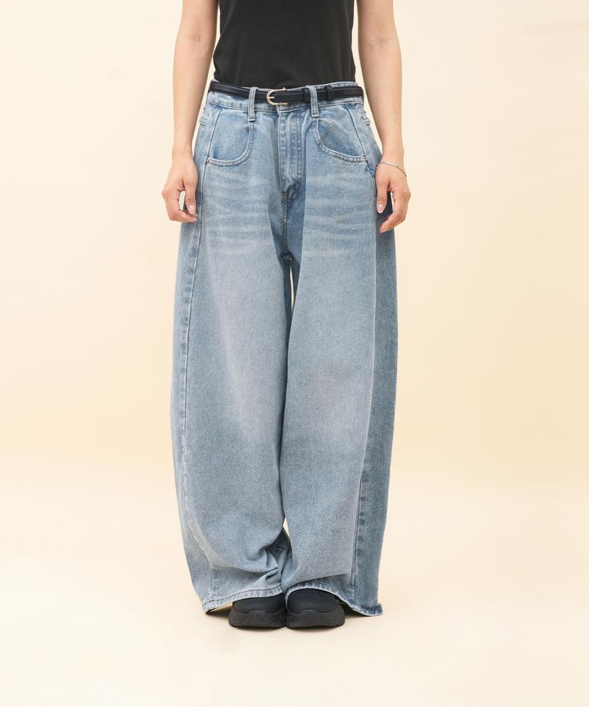 GOLDPERCENT Women'S Washed Side Pintuck Wide Pants (3 Colors, Big Size) (Type A)