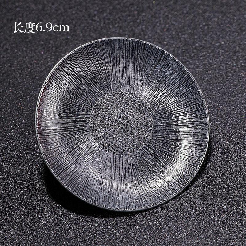 Japanese Bronze Cup Pad, Alloy Cup Holder, Tea Dish Coaster, Antique Zen Style, Heat Insulation Pad, Kung Fu Tea Ceremony Access