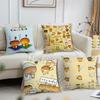 Japan Kawaii Kogepan Cushion Cover Sofa Living Room Bedroom Headboard Backrest Cushion Square Cushion Nap Time Pillow Case