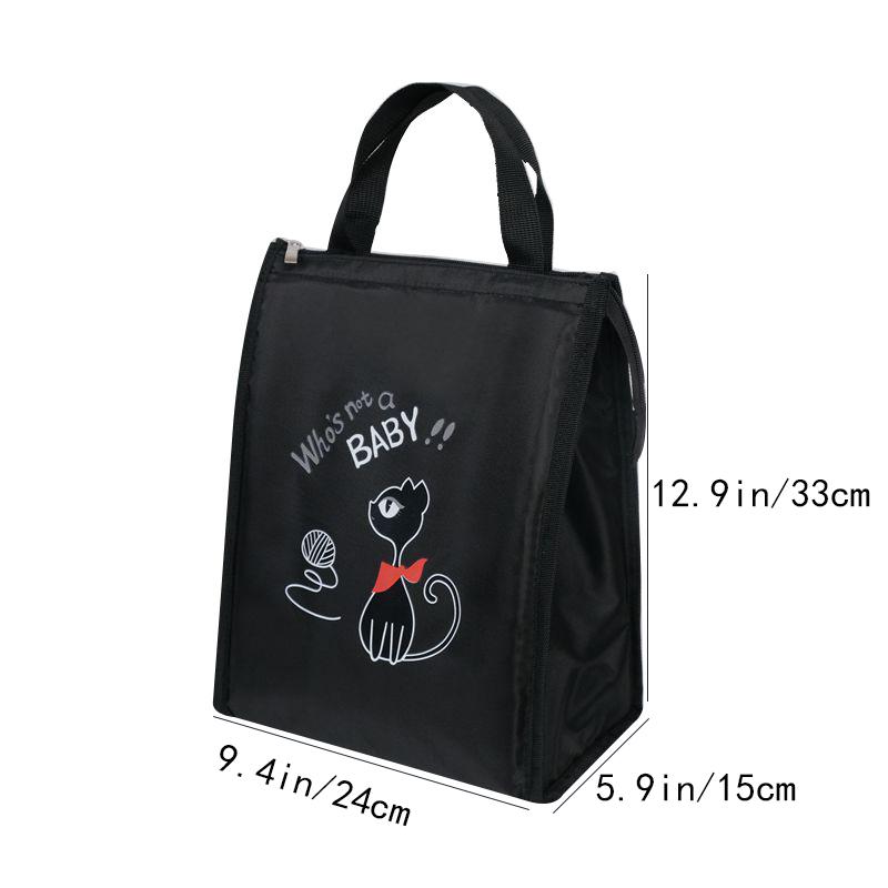 Portable bento bag, work lunch box bag, thickened aluminum foil lunch bag, portable insulated bag, lunch box bag