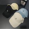 Love Embroidery Ripped Baseball Cap Women's Wide Brim Showing Face Small Versatile Cap Soft Top Big Head Circumference Deep Top Hat