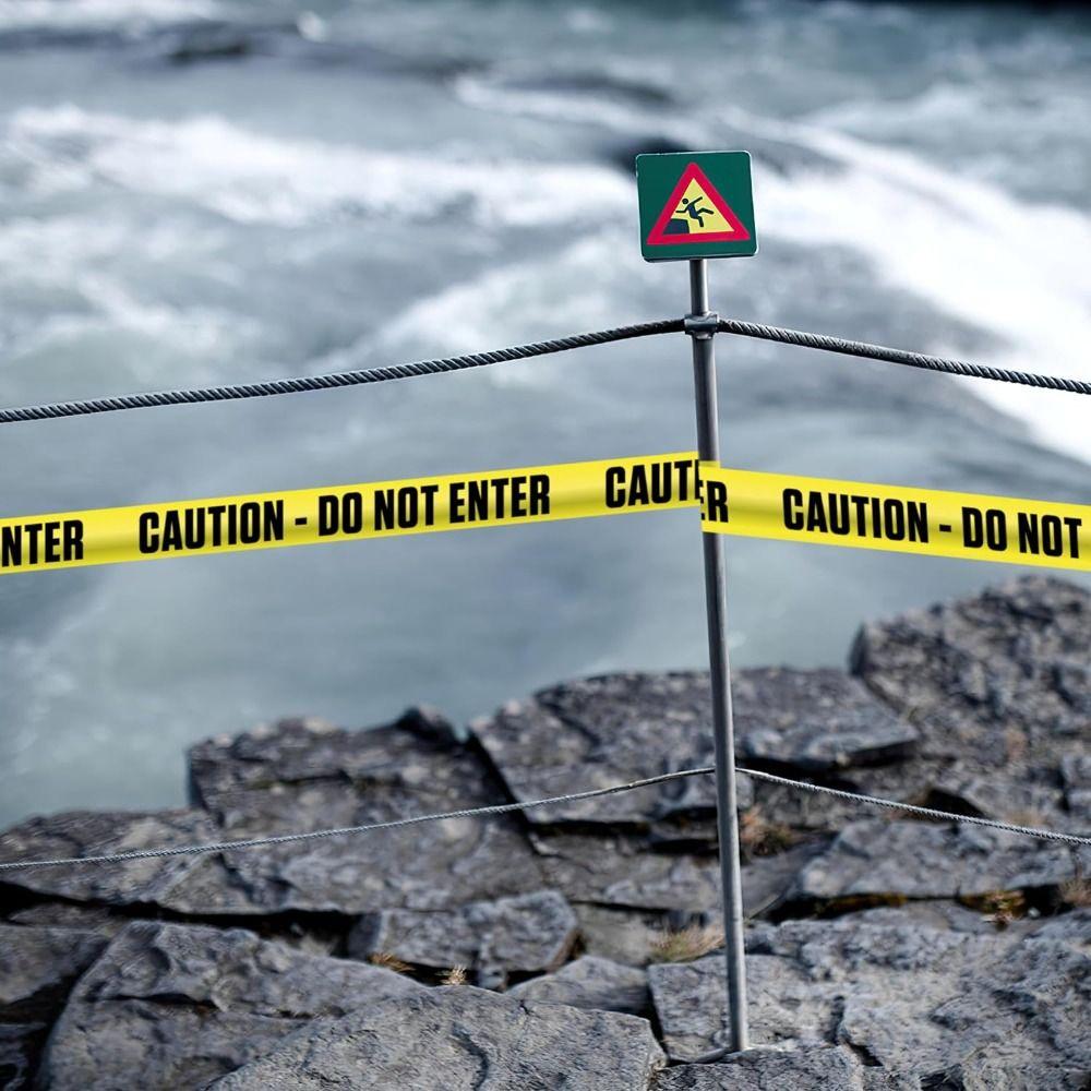 Do Not Enter Yellow Caution Tape Roll Halloween Caution Tape  High Quality   Danger/Hazardous Areas