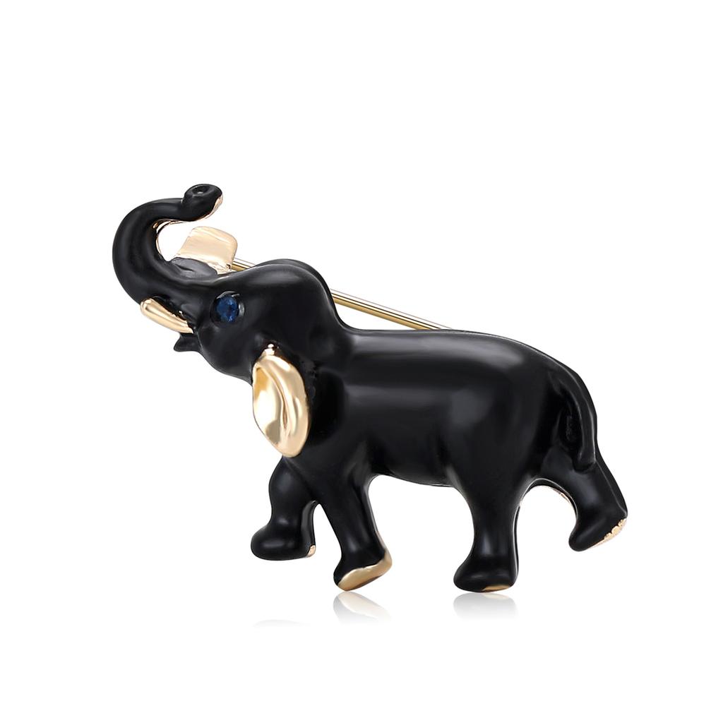 Alloy Enamel Elephant Temperament Brooch South East Asia Versatile Men'S And Women'S Clothing Corsage Ornament Pin