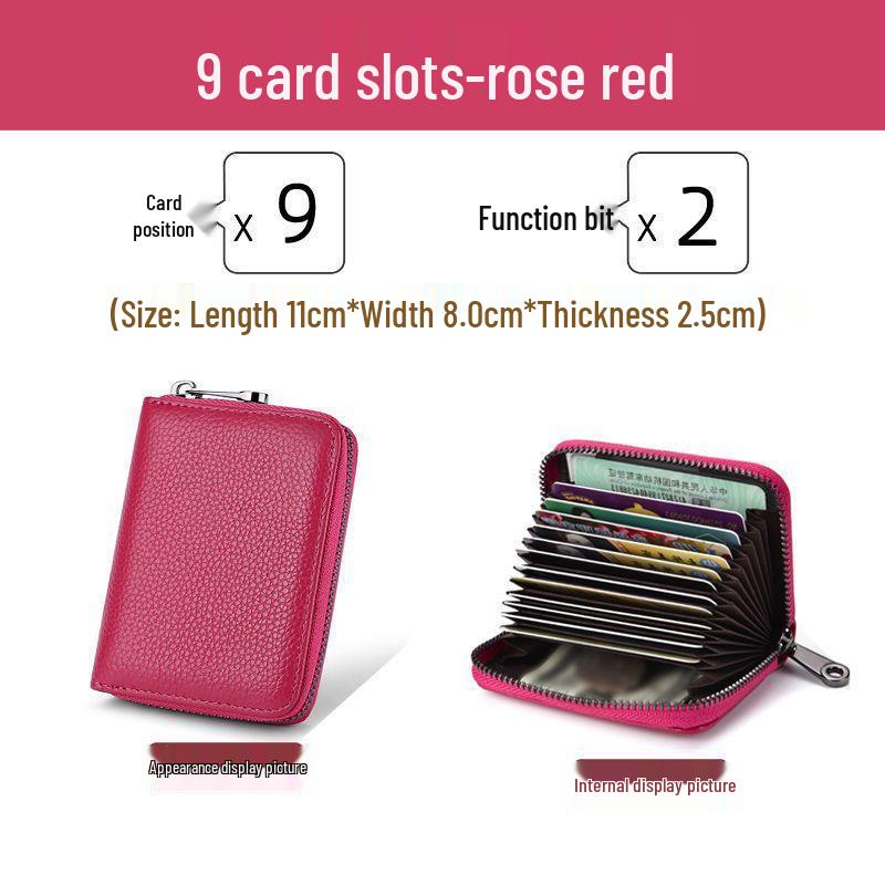 Herren High-End Anti-RFID Kartenhalter Geldbörse - Große Kapazität, Anti-Entmagnetisierung, Ultradünne Hülle für Ausweise & Karten, Kleiner Damenkartenhalter.