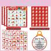 Kit de Jogo de Bingo para Festa de Natal com Cartelas de Boneco de Neve para Reuniões Familiares