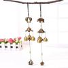 Crafts Room Decoration Vintage Metal Wind Chime Double Fish Elephant Pendant Home Decoration Wind Chime Pendant Metal Wind Chime
