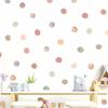 3 pieces/set of dot shaped wall stickers, modern color block PVC wall stickers, watercolor dot stickers for home decoration,
