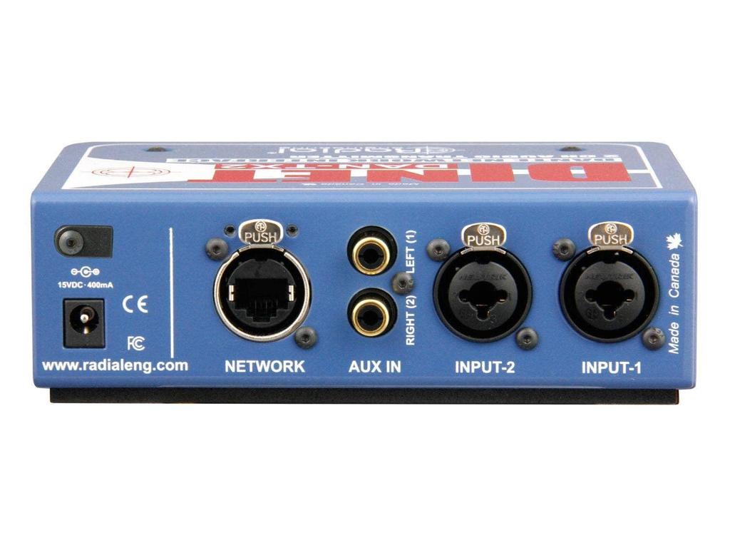 RADIAL DiNET 2 Channel Dante Network Transmitter DAN-TX2